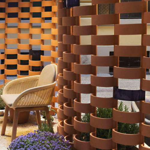 Schermatura in ceramica - GARBET - CERAMICA FERRES - da giardino / curva