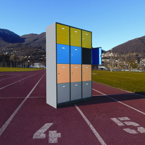 Armadietto spogliatoio in metallo - SPACE - Sara - per edifici pubblici / per impianto sportivo / contract