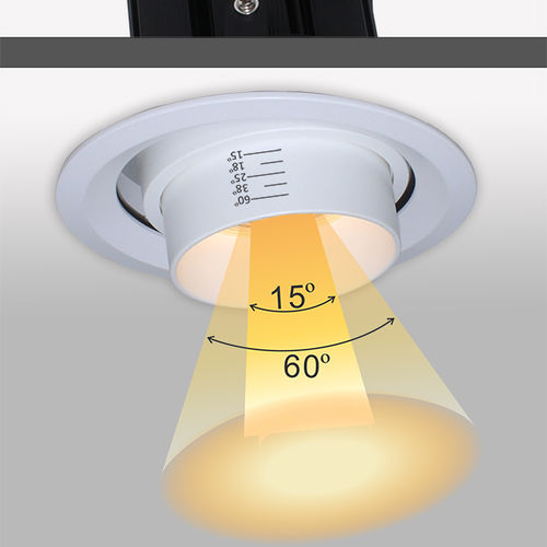 Faretto da incasso a soffitto - ML-GMLS01 - Mascot Group - LED / rotondo / centrabile