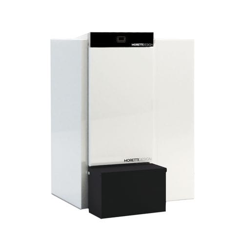 Termostufa a pellet - DUPLEX 35 - Moretti Design Gruppo - a legna / contemporanea / in metallo