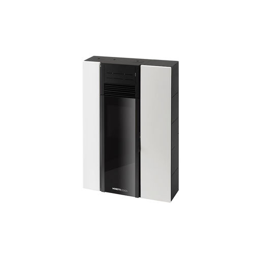 Stufa a pellet - C8 COMPACT - Moretti Design Gruppo - 0 - 5 kW / 5 kW...10 kW / contemporanea