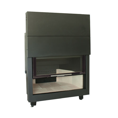 Focolare chiuso a legna - TERMO 80  - Moretti Design Gruppo - multicombustibile / a 1 faccia / in metallo