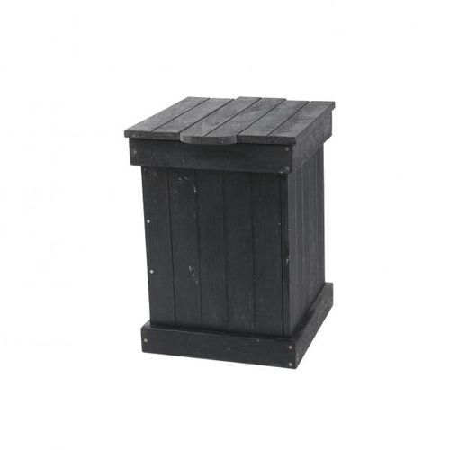 Portarifiuti in plastica riciclata - Aldeia - Extruplas - da esterno / per spazio pubblico / per zone urbane