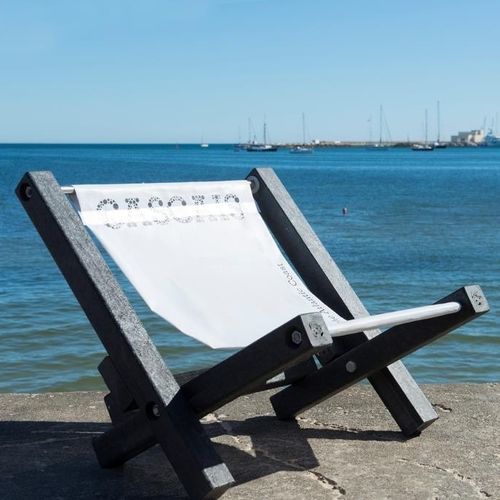 Sdraio da spiaggia - Extruplas - contemporaneo / in tela / in plastica riciclata