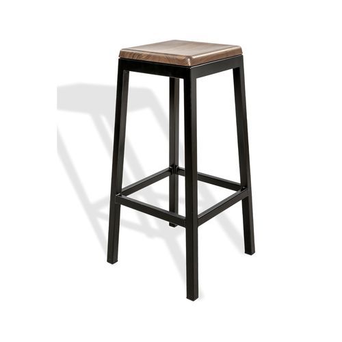 Sgabello da bar contemporaneo - 8108 - Thöni Josef GmbH - in rovere / in noce americano / con supporto in metallo