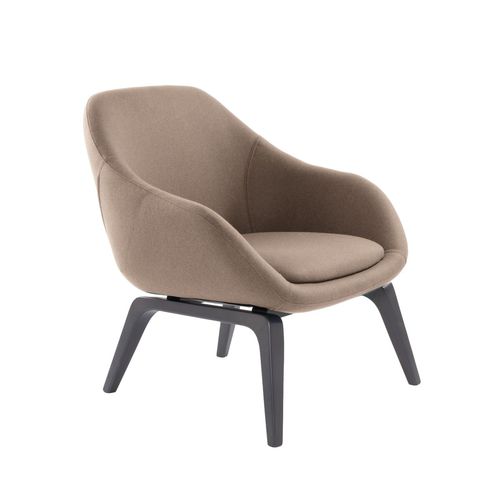 Poltrona contemporanea - 6111 LOG10 - Thöni Josef GmbH - in tessuto / in faggio / marrone