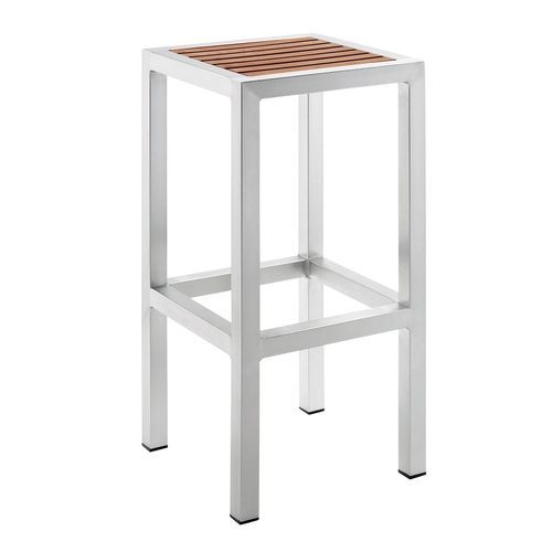Sgabello da bar contemporaneo - BAVARIA  - Thöni Josef GmbH - in alluminio / con supporto in alluminio / con 4 gambe
