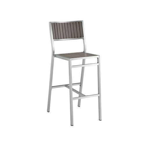 Sedia alta contemporanea - BAVARIA  - Thöni Josef GmbH - da esterno / in alluminio / con supporto in alluminio