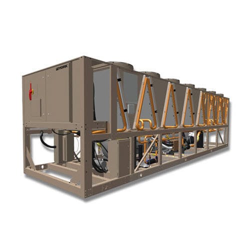 Gruppo refrigeratore a condensazione ad aria - YVFA - York - a pavimento / per tetto / free cooling
