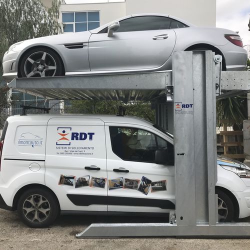 Piattaforma di parcheggio inclinata - DOUBLER - RDT Elevazione - elettrica / idraulica / meccanica