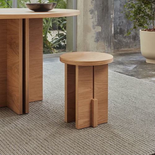 Sgabello contemporaneo - BARDI - Hobby Flower - in rovere / in frassino / con supporto in legno