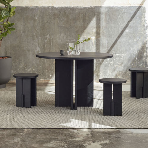 Tavolo contemporaneo - BARDI - Hobby Flower - in rovere / in frassino / con supporto in legno