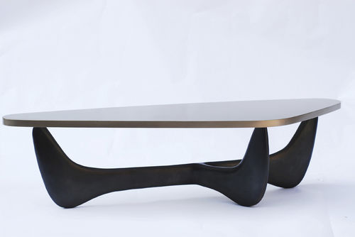 Tavolino basso contemporaneo - SANDY - Atelier Stefan Leo - in bronzo / per uso residenziale / da interno