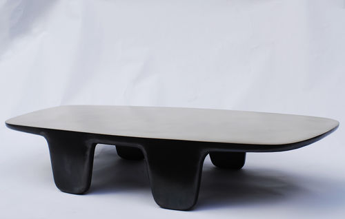 Tavolino basso contemporaneo - BOBO - Atelier Stefan Leo - in bronzo / rettangolare / per uso residenziale