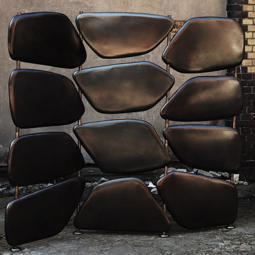 Paravento design originale - BELIX - Atelier Stefan Leo - in bronzo / nero