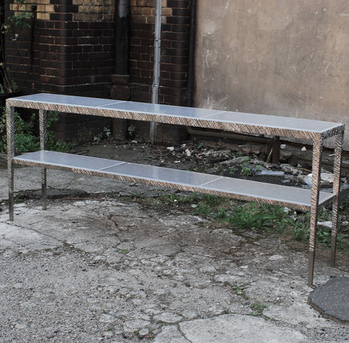 Consolle classica - LABRANDA - Atelier Stefan Leo - in vetro / in bronzo / in nichel
