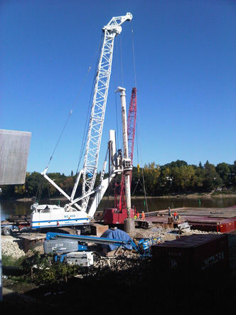 Gru idraulica - SA-40  - SOILMEC S.P.A. - cingolata / per cantiere di costruzione