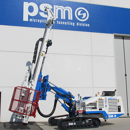 Perforatrice con motore diesel - SM-9  - SOILMEC S.P.A. - fondo foro / per cantiere di costruzione / cingolata