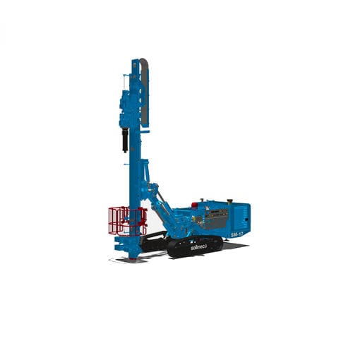 Perforatrice con motore diesel - SM-17  - SOILMEC S.P.A. - rotativa / fondo foro / per cantiere di costruzione