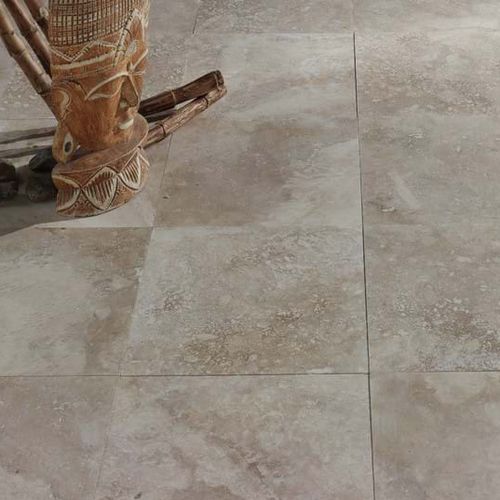 Piastrella in travertino - MINA RUSTIC - Mekmar - anticato / spazzolata / da interno