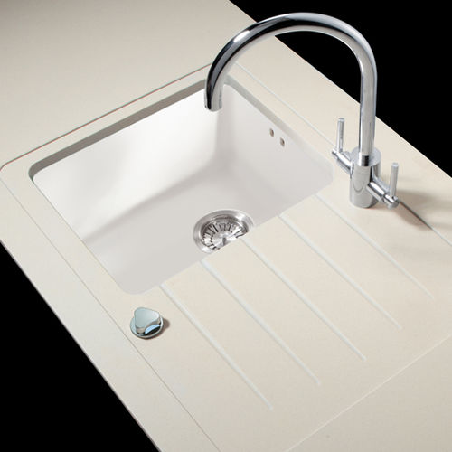 Lavello a 1 vasca - Minerva Work Surfaces - con gocciolatoio / in acrilico / sottotop
