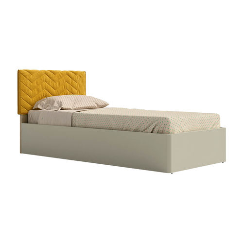 Letto singolo - ZIGGY - nidi - contemporaneo / imbottito / con testiera imbottita