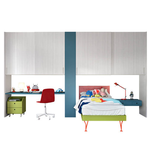 Armadio contemporaneo - nidi - con ante battenti / per bambini / a ponte