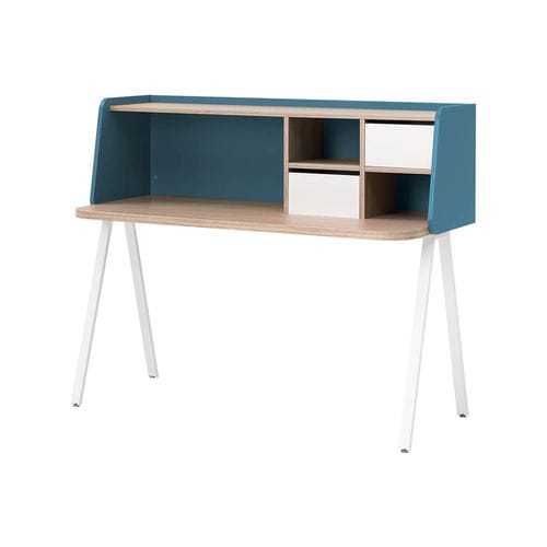 Scrivania contemporanea - LEO - nidi - in legno / con ripiano / con 4 gambe
