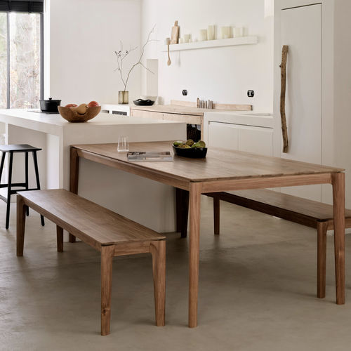Panca contemporanea - Bok - ETHNICRAFT - in rovere / in teak / senza schienale