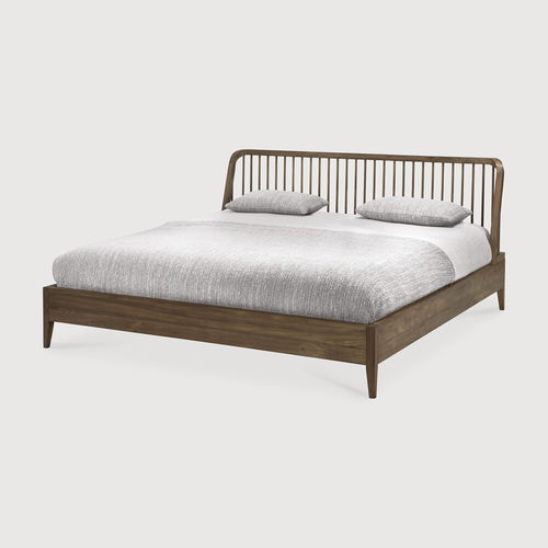 Letto matrimoniale - Spindle - ETHNICRAFT - contemporaneo / imbottito / con testiera