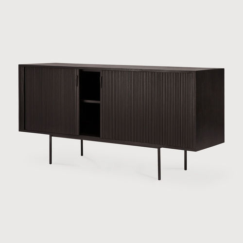 Credenza contemporanea - Roller Max - ETHNICRAFT - in teak / in mogano / con ante battenti