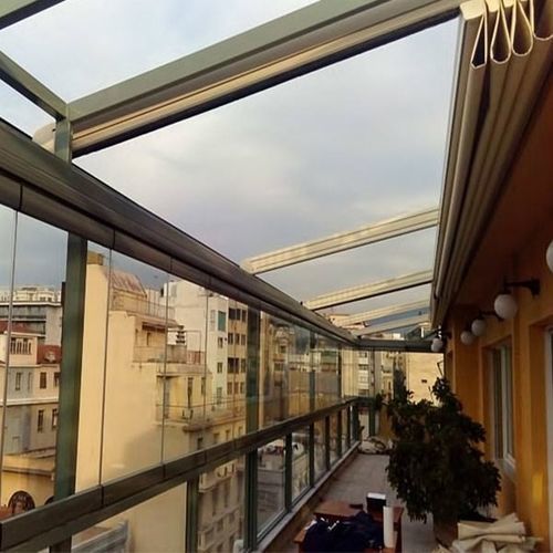Pergola addossata - IN ATHENS - Atrio Glass Doors - in vetro / in PVC / su misura