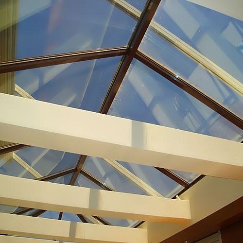 Lucernario per tetto - VOULA - Atrio Glass Doors - a doppi vetri / con cornice di supporto in lamiera / in vetro