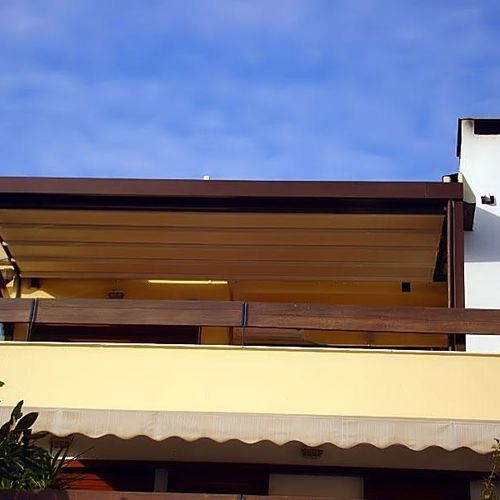 Pergola autoportante - AT PEFKA THESSALONIKIS - Atrio Glass Doors - in metallo / in alluminio / in PVC