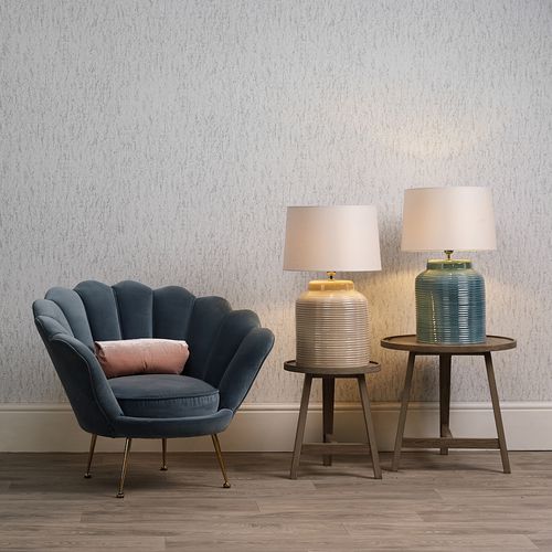 Lampada da tavolo - TIDAL - David Hunt Lighting - in seta / in lino / in ceramica