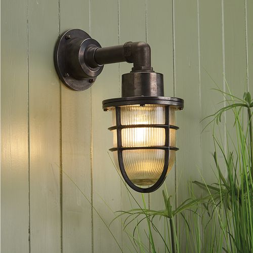 Applique classica - CREWE - David Hunt Lighting - da esterno / in ottone / lanterna