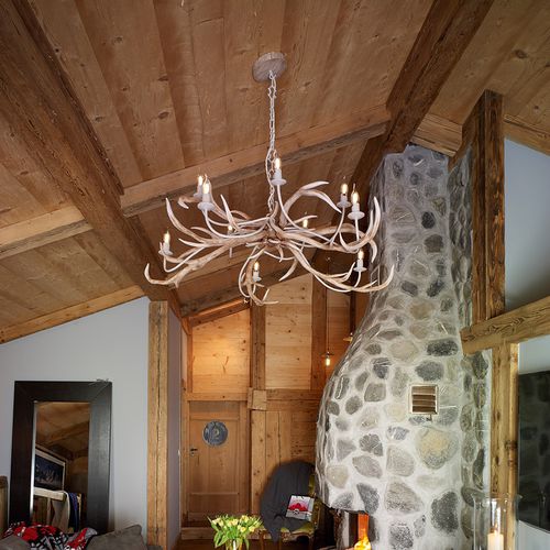 Lampadario classico - STAG - David Hunt Lighting - in metallo / LED / fatto a mano