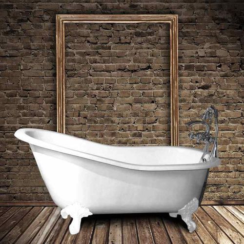 Vasca da bagno con piedi - ASHFORD  - Rogier & Mothes - in ghisa / bianca