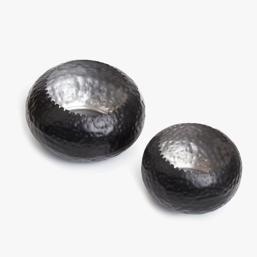 Vaso contemporaneo - COAL - Aura London - in ottone / nero