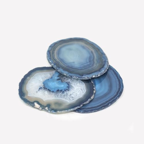 Sottobicchiere in marmo - BLUE COAST - Aura London - in zaffiro