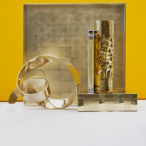 Scultura in ottone - CIRQUE - Aura London - a pavimento / dorata / natura