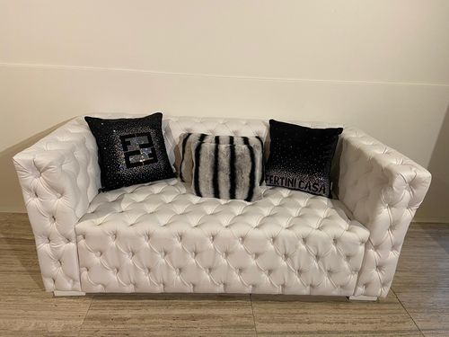 Divano chesterfield - Lión - Fertini Casa - in tessuto / in pelle / con braccioli
