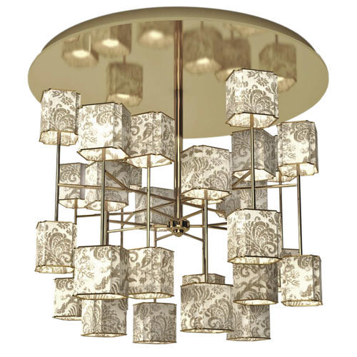 Lampadario contemporaneo - Roses Lotus - Fertini Casa - in metallo / in ottone / in seta