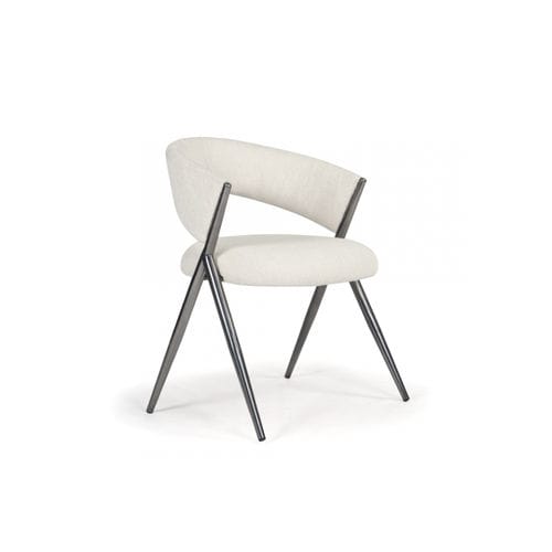 Sedia da pranzo contemporanea - Doha - Fertini Casa - da interno / in velluto / con supporto in acciaio inossidabile