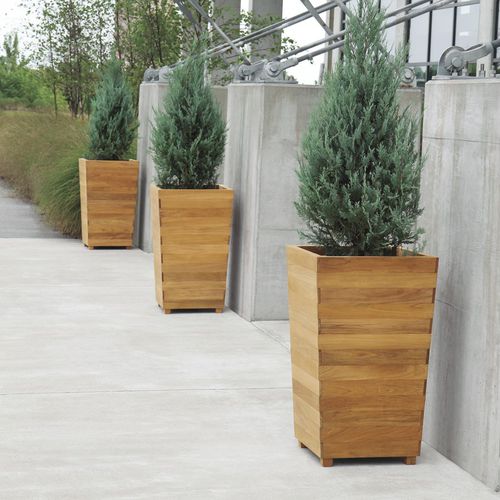 Fioriera in teak - STUDIO : 9534 - COUNTRY CASUAL TEAK - contemporanea / per spazi pubblici / da esterno
