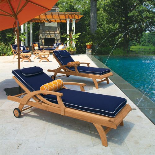 Lettino prendisole - FIORI® : 9803 - COUNTRY CASUAL TEAK