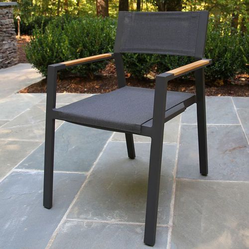 Sedia da pranzo contemporanea - SUMMIT  - COUNTRY CASUAL TEAK - da esterno / in tessuto / con supporto in alluminio