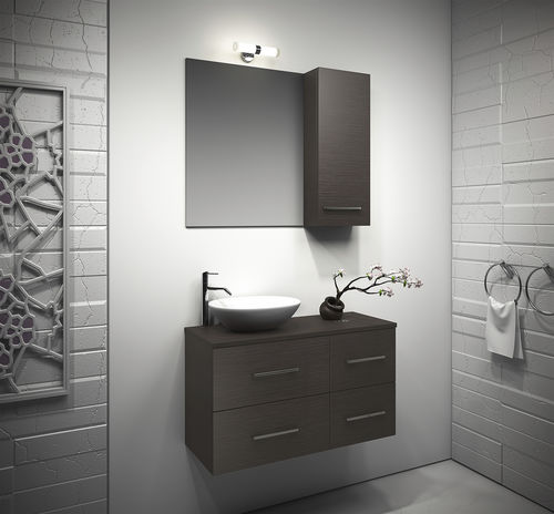 Mobile lavabo doppio - Tetris 35 - NOVEL BATHROOM FURNITURE - sospeso / in legno laccato / impiallacciato in legno