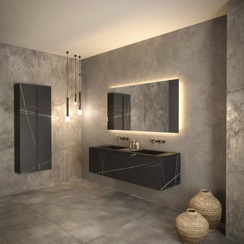 Mobile lavabo a muro - Storm - NOVEL BATHROOM FURNITURE - in ceramica / in melaminico / in Solid Surface