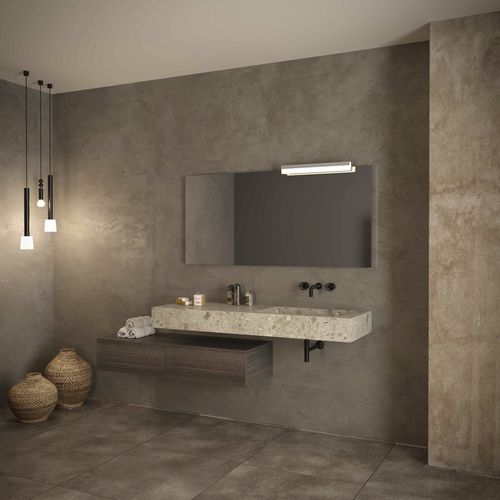 Mobile lavabo a muro - TOP COMP 03 - NOVEL BATHROOM FURNITURE - in rovere / in legno laccato / in legno massiccio